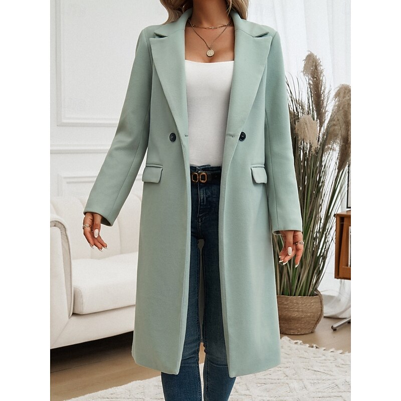 Longline Coat for Women, Tailored Style