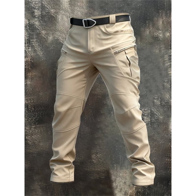 Rugged Multi-Pocket Cargo Pants for Men, Plus Size