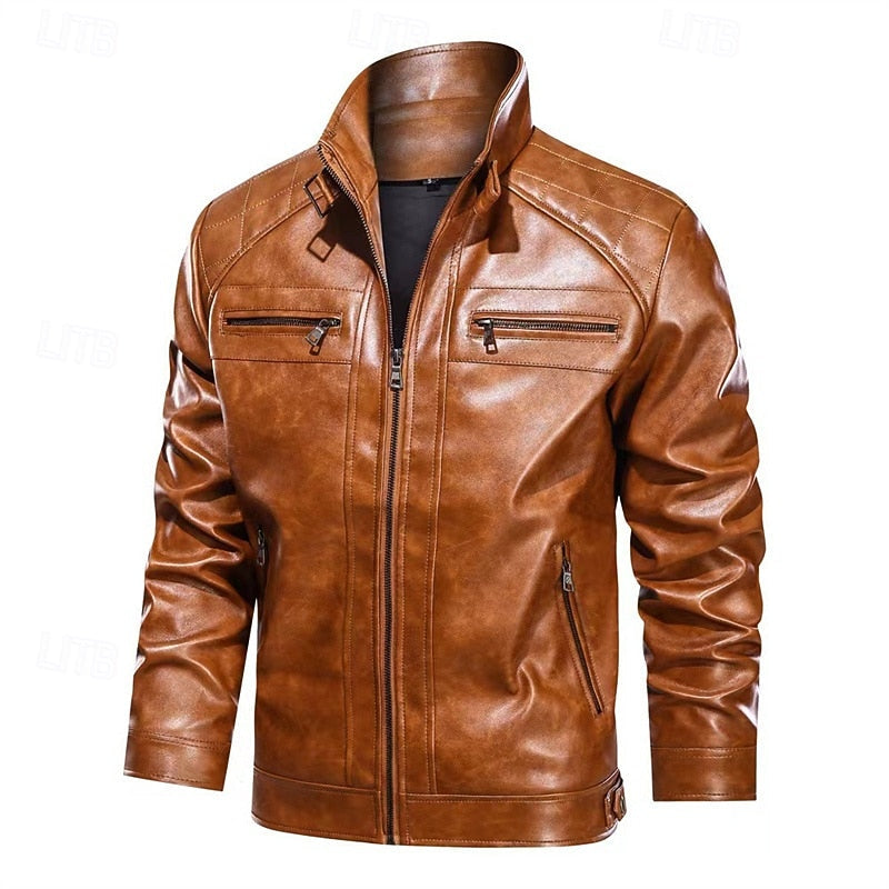 Biker Jacket, Men's Classic Fit