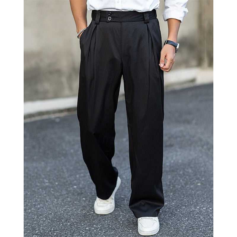 Pleated Tailored Trousers for Men