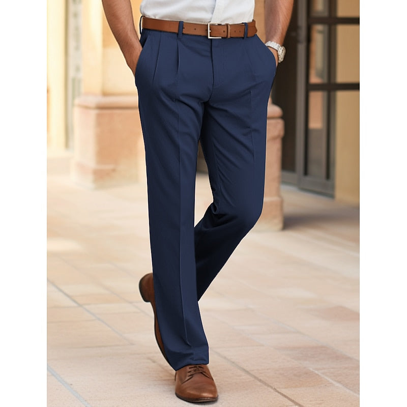 Straight-Leg Trousers, Men's Tailored Fit