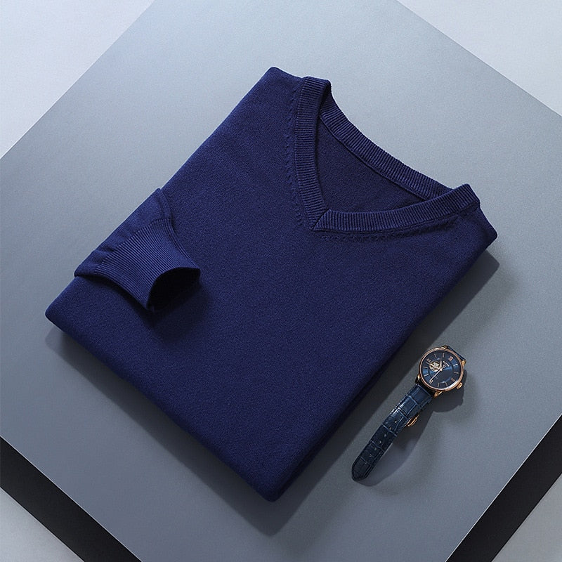 V-Neck Sweater, Men's Refined Fit