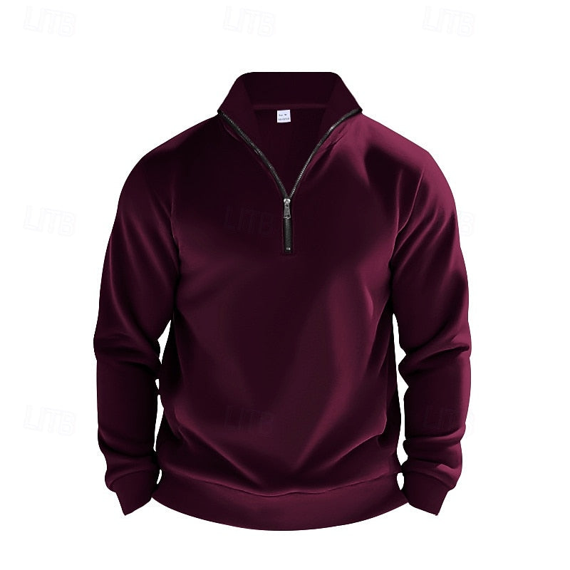 Quarter-Zip Sweatshirt, Men's Refined Fit