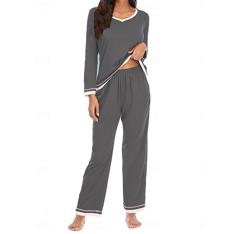 Ladies Relaxed Lounge Two-Piece Set