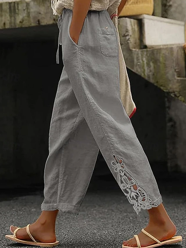 Cropped Pants, Women's Relaxed Fit