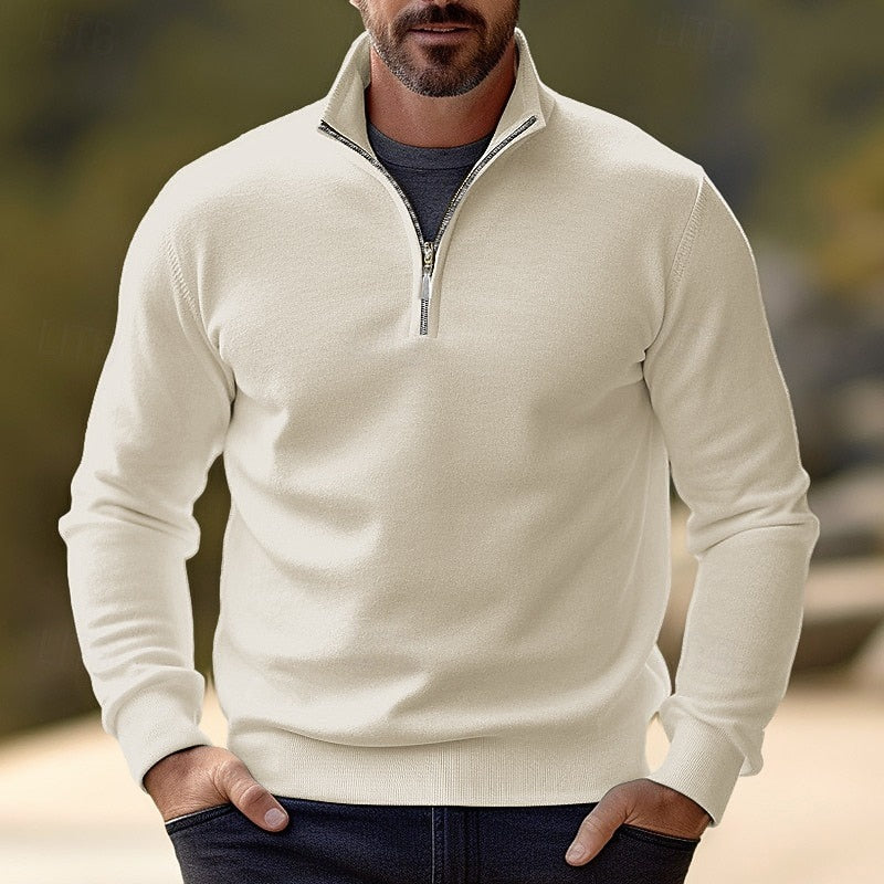 Half-Zip Pullover, Men's Refined Fit
