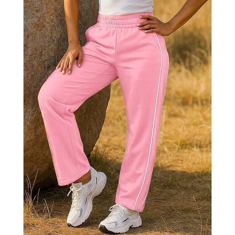 Side-Stripe Joggers, Women's Relaxed Fit
