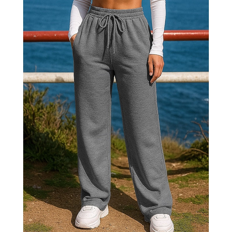 Relaxed Wide-Leg Lounge Pants for Women