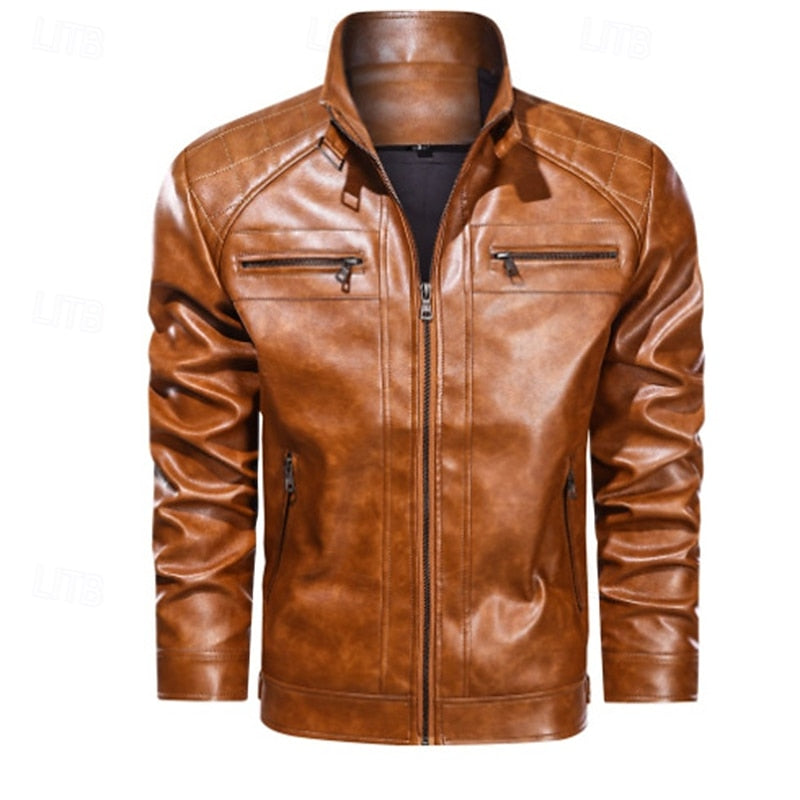 Biker Jacket, Men's Classic Fit