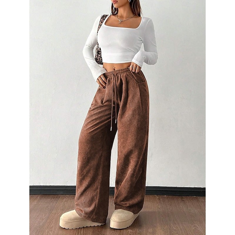 Wide-Leg Pants for Women, Relaxed Style