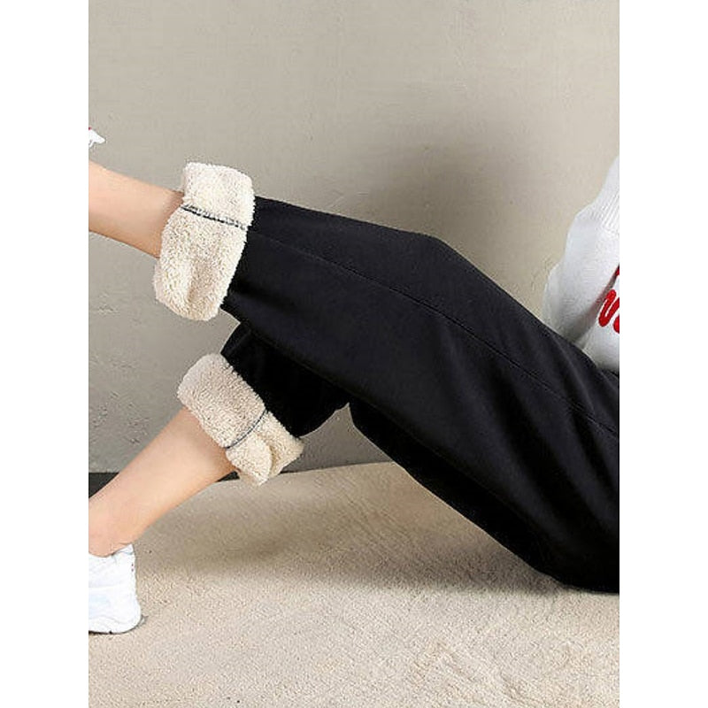 Cozy High-Waist Joggers for Women, Plus Size