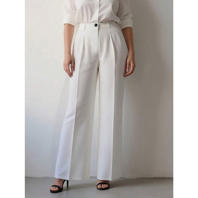 High-Waist Tailored Trousers for Women