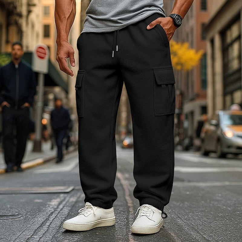 Relaxed Cargo Joggers for Men, Plus Size