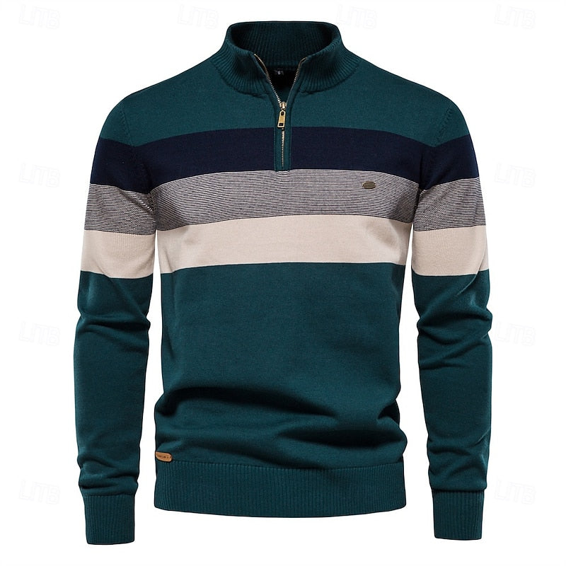 Quarter-Zip Knit Sweater for Men