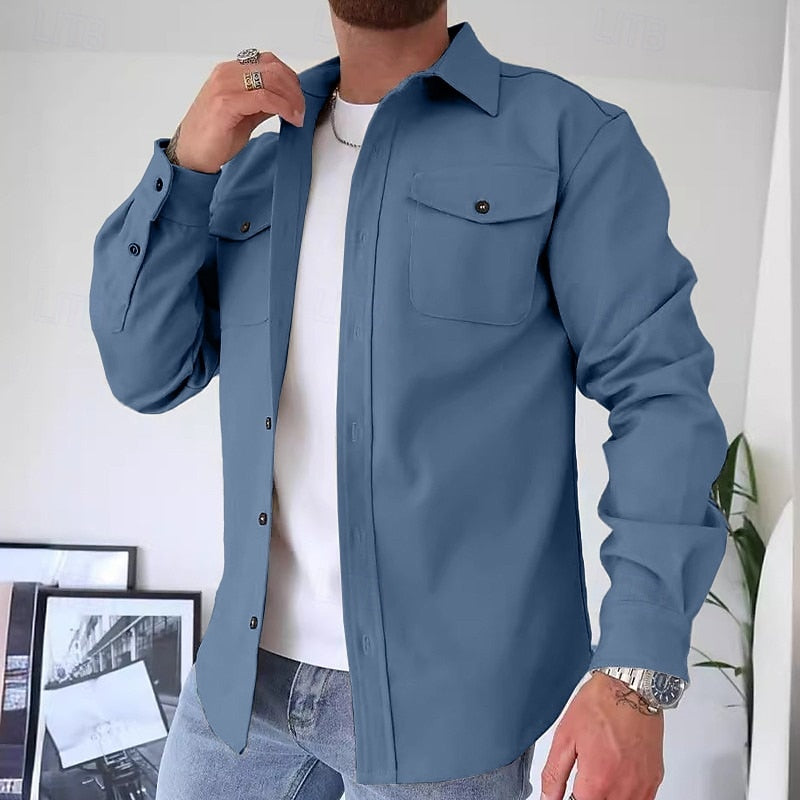 Utility Overshirt for Men, Classic Style