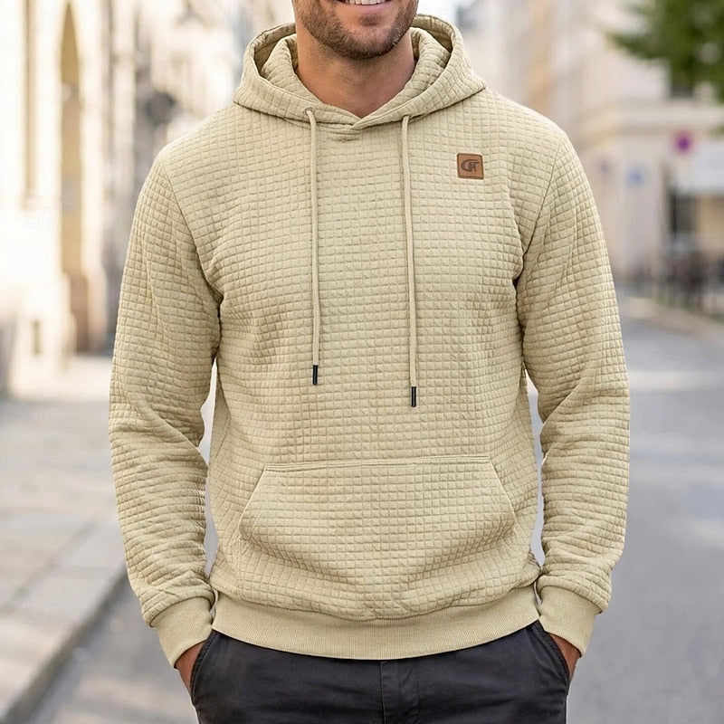 Men's Textured Comfort Hoodie