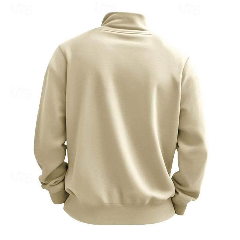 Quarter-Zip Sweatshirt, Men's Refined Fit