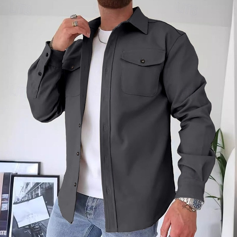 Utility Overshirt for Men, Classic Style