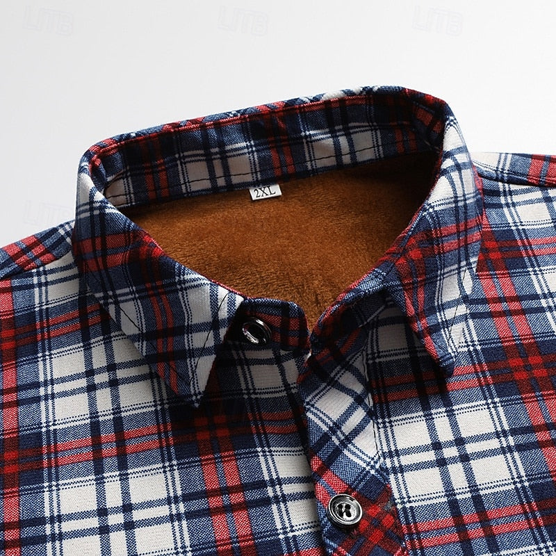 Warm Checked Shirt for Men