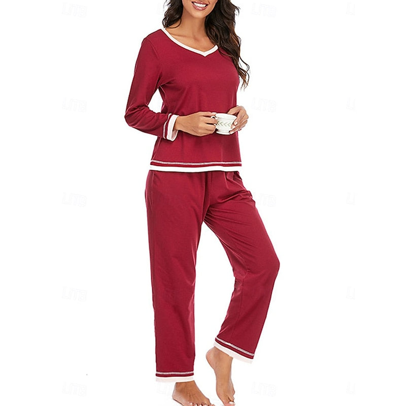 Ladies Relaxed Lounge Two-Piece Set