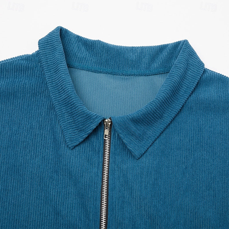 Men's Ribbed Textured Jacket