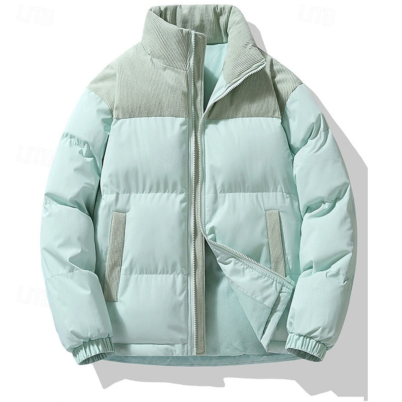 Men's Insulated Stand-Collar Puffer Jacket