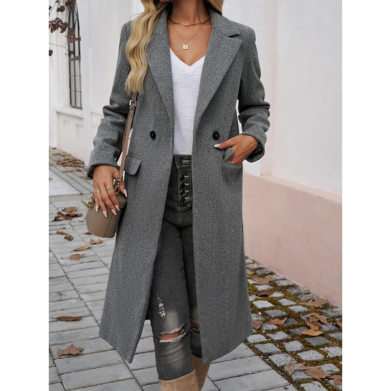 Longline Coat for Women, Tailored Style