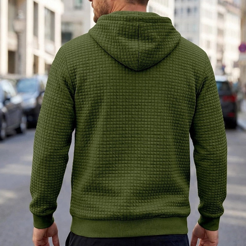 Men's Textured Comfort Hoodie