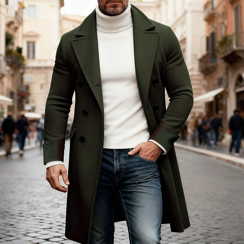 Long Overcoat, Men's Refined Fit