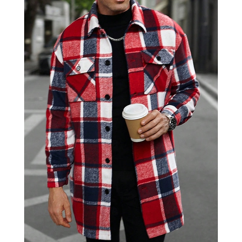 Plaid Overshirt for Men