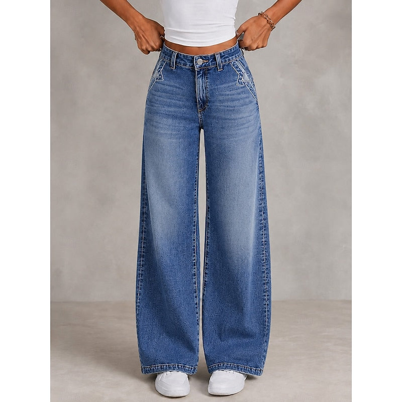 Relaxed Wide-Leg Jeans for Women