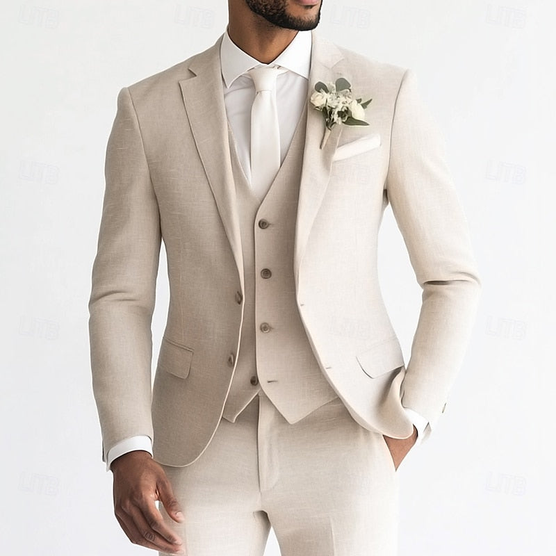 Tailored Three-Piece Suit for Men
