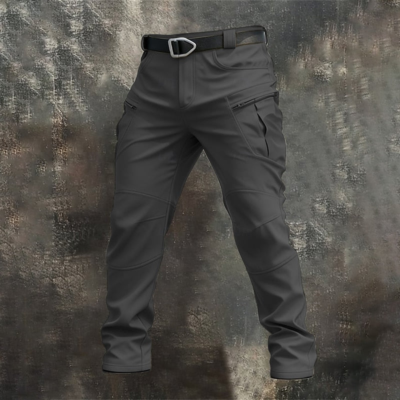 Rugged Multi-Pocket Cargo Pants for Men, Plus Size