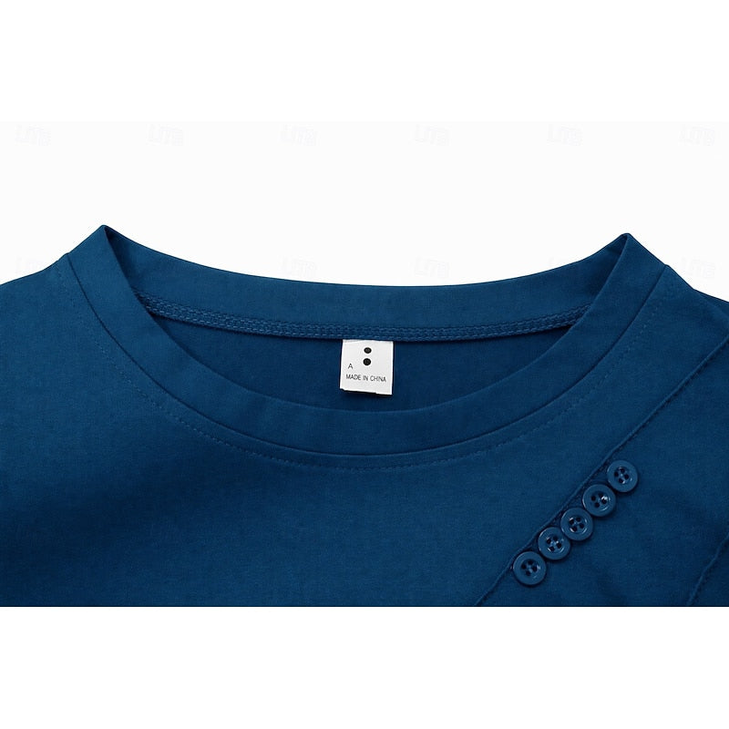Draped Button-Detail Top for Women