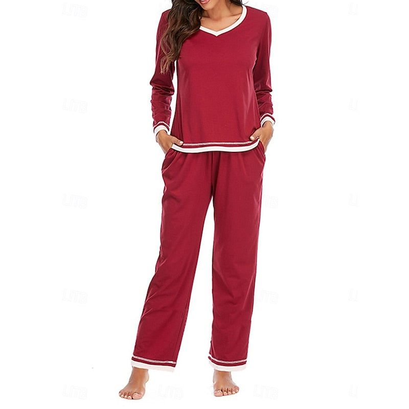 Ladies Relaxed Lounge Two-Piece Set